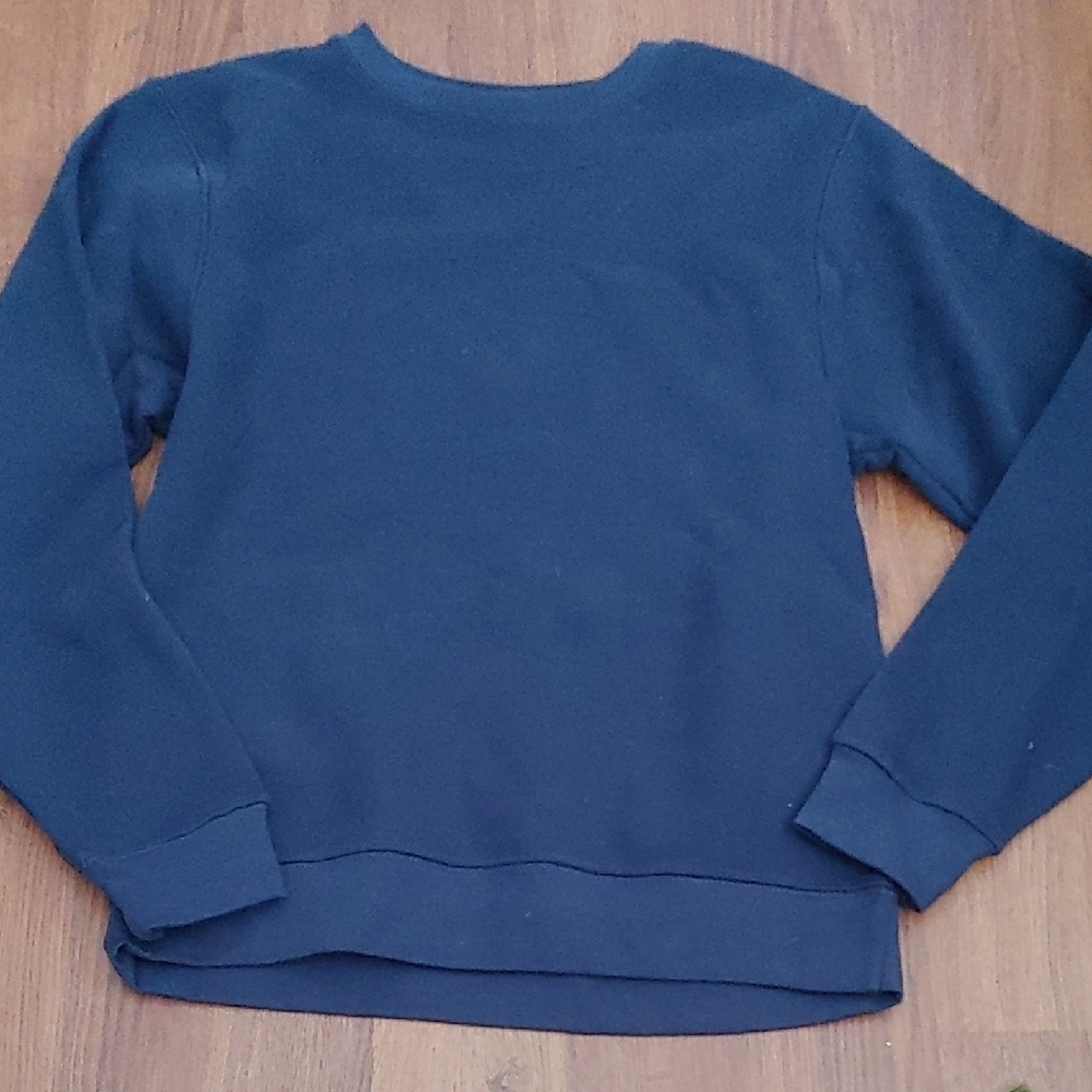 Delta Fleece Unisex Navy Crewneck Sweatshirt Sz SM